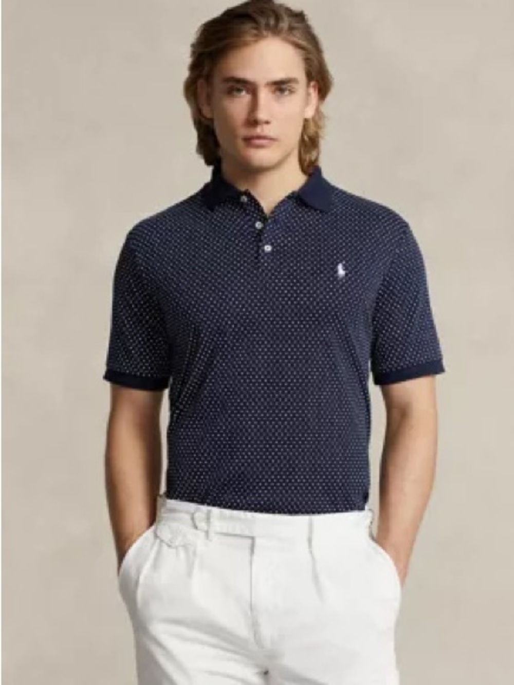 Polo Ralph Lauren Classic Fit Dot Soft Cotton Polo Shirt